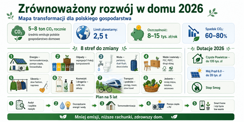 8 stref domowej transformacji