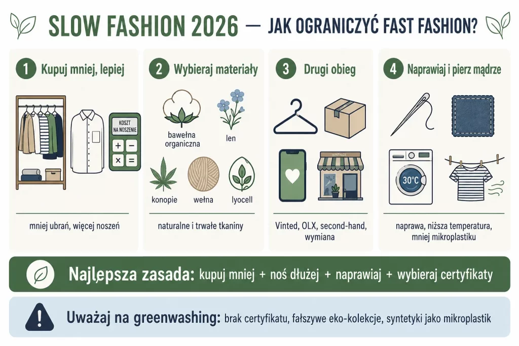 Slow fashion — jak ograniczyć fast fashion