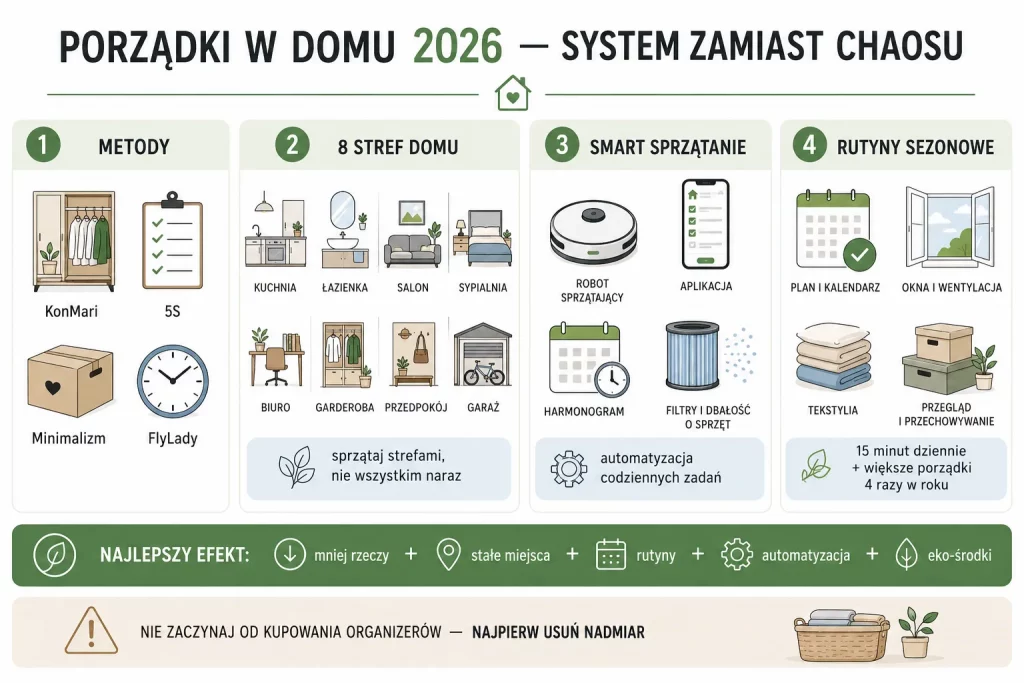 Porządki w domu 2026 — kompletny przewodnik