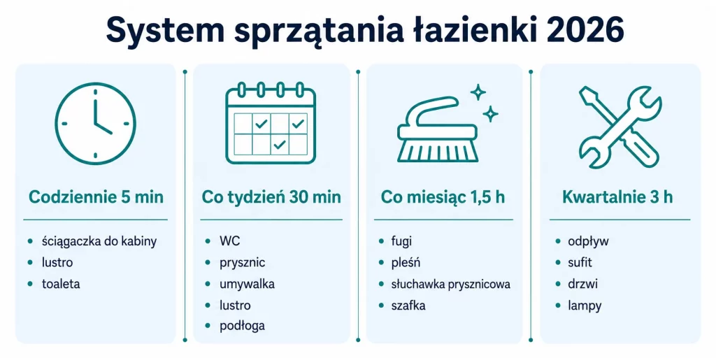 Sprzątanie łazienki 2026 — bez stresu