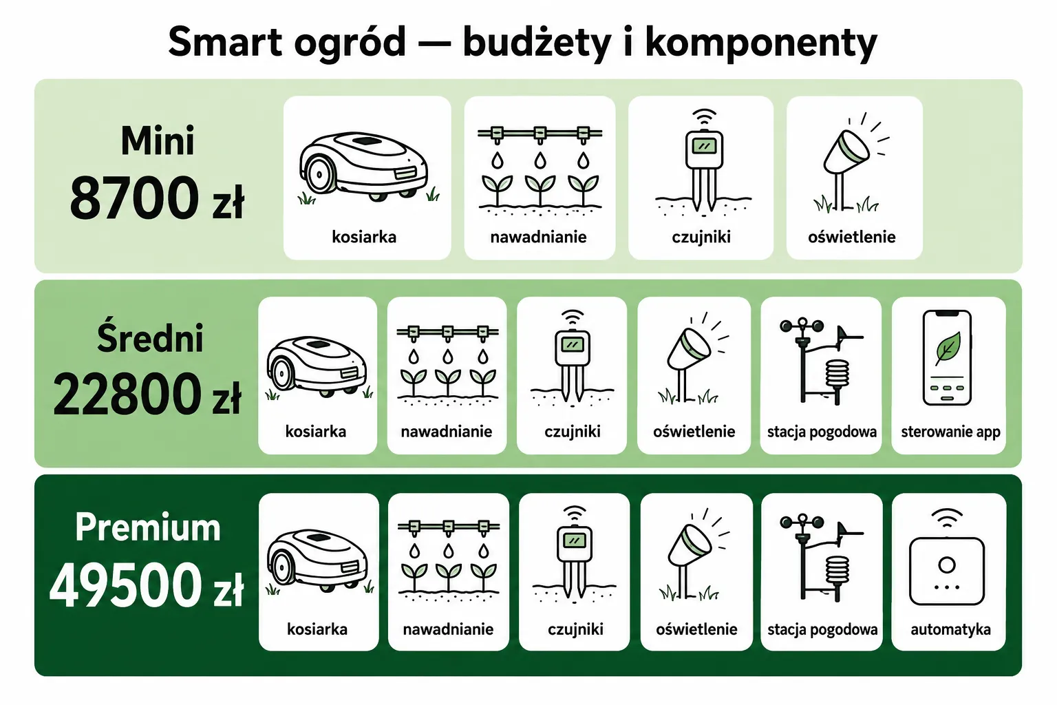 Smart ogród 2026 — automatyczne nawadnianie i kosiarki robotyczne