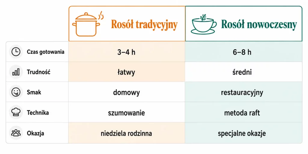 Polski rosół: tradycyjny vs nowoczesny