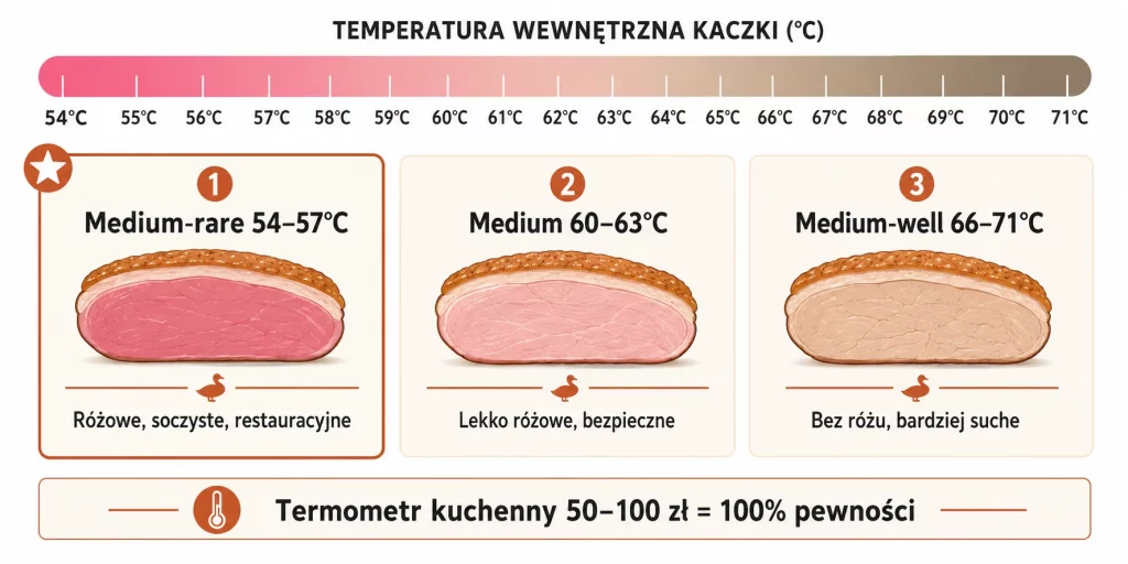 Pieczona pierś z kaczki w sosie wiśniowym