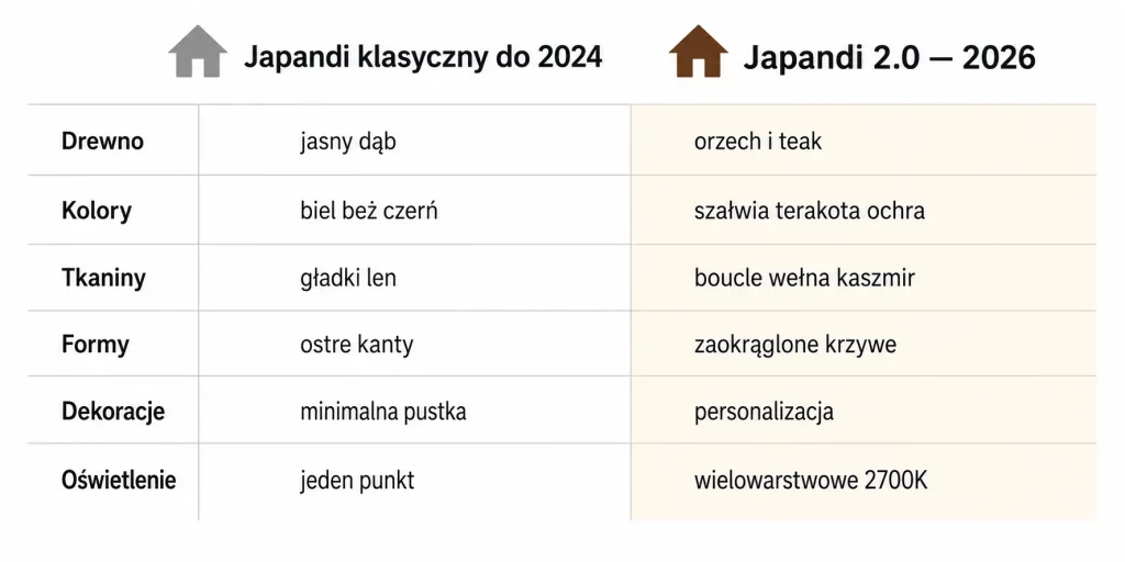 Japandi 2.0 — styl w polskim mieszkaniu 2026