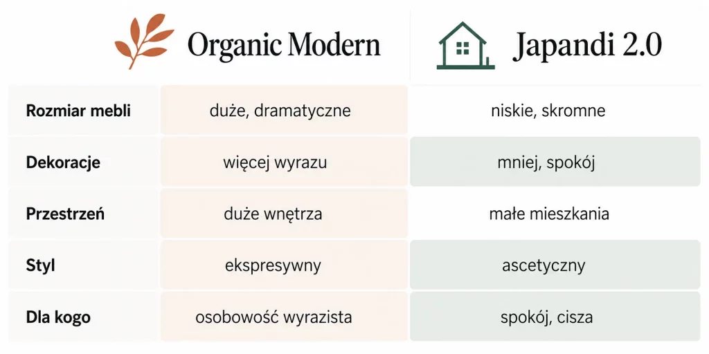 Organic Modern — trendy meblarskie 2026