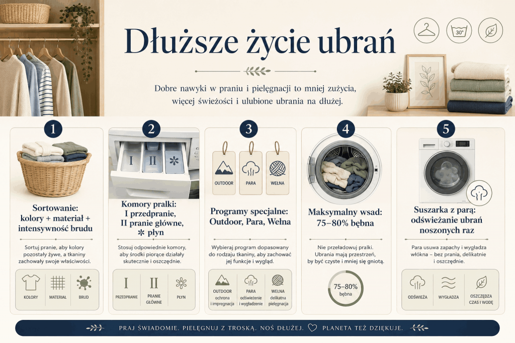 Jak dbać o ubrania, by służyły dłużej