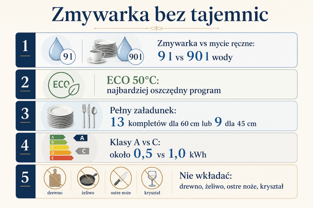Jak działa zmywarka i co oznaczają jej programy