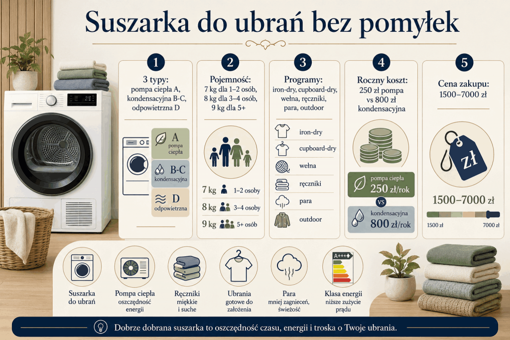 Jak wybrać suszarkę do ubrań w 2026 roku