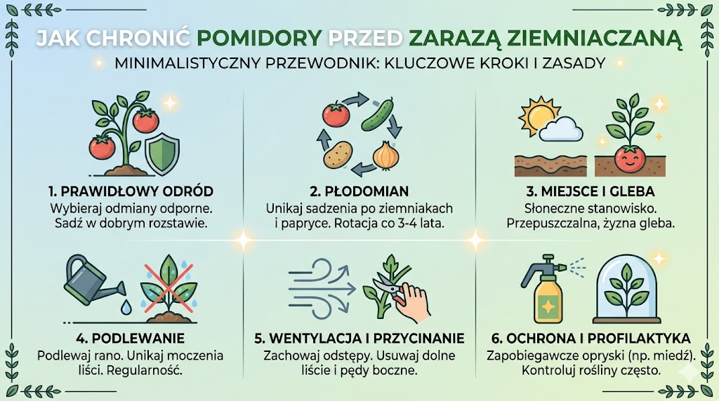 Jak chronić pomidory przed zarazą ziemniaczaną, zanim choroba zniszczy plon