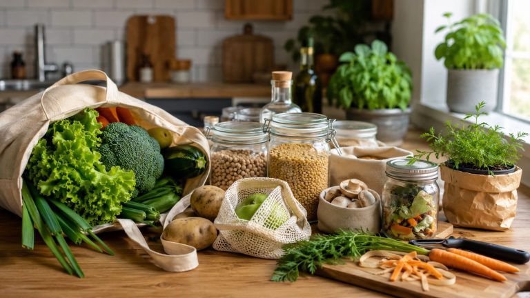 Zero waste w kuchni — 15 prostych nawyków, dzięki którym mniej wyrzucasz i realnie oszczędzasz pieniądze Zero waste w kuchni w 2026 roku: poznaj 15 prostych nawyków, które ograniczają marnowanie żywności, porządkują zakupy i pomagają realnie obniżyć codzienne wydatki całej rodziny. Bez drogich gadżetów.