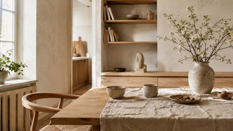 Soft minimalism w polskim mieszkaniu: sprawdź, jak ograniczyć liczbę rzeczy, dobrać naturalne tekstury, kolory i światło oraz stworzyć spokojne, funkcjonalne wnętrze bez kosztownego remontu.