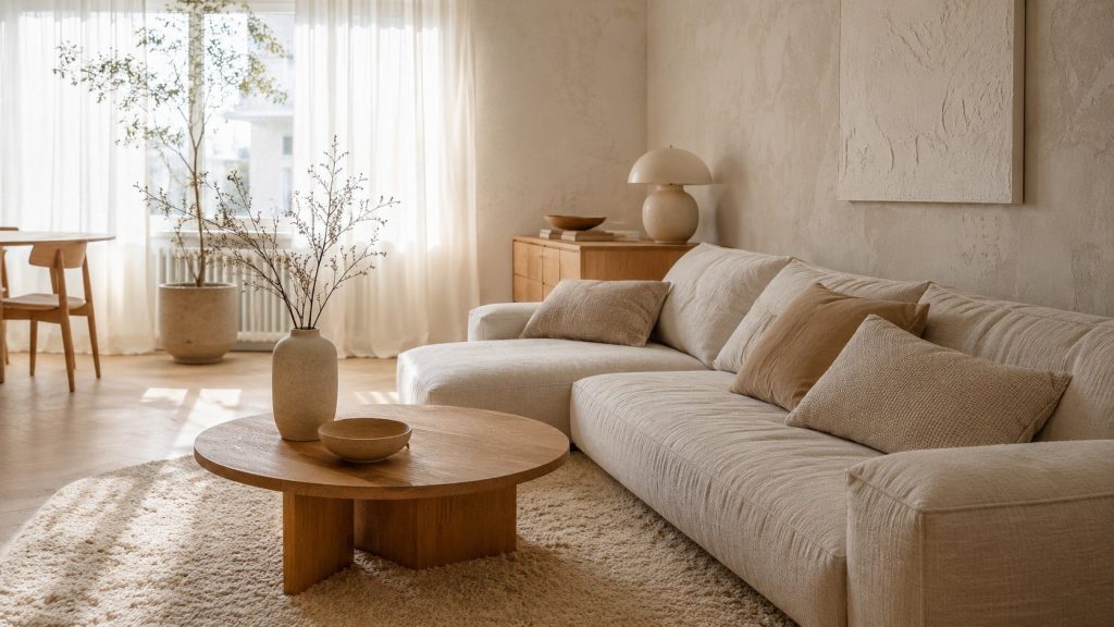 Soft minimalism w polskim mieszkaniu: mniej rzeczy, więcej tekstury i światła