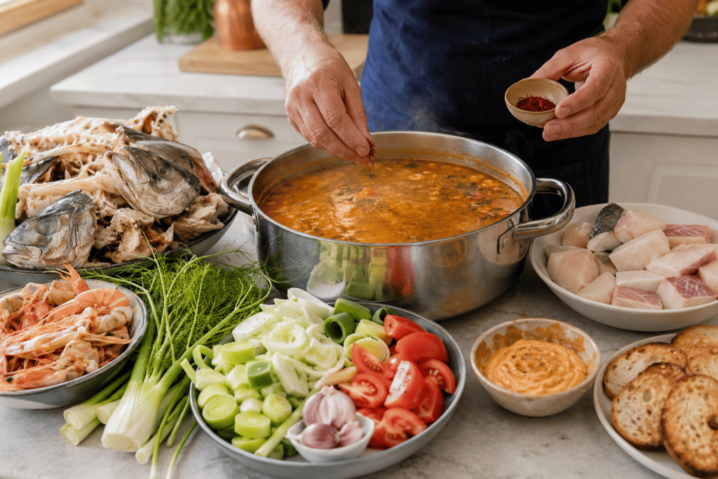 Bouillabaisse z rouille: francuska zupa rybna z Marsylii