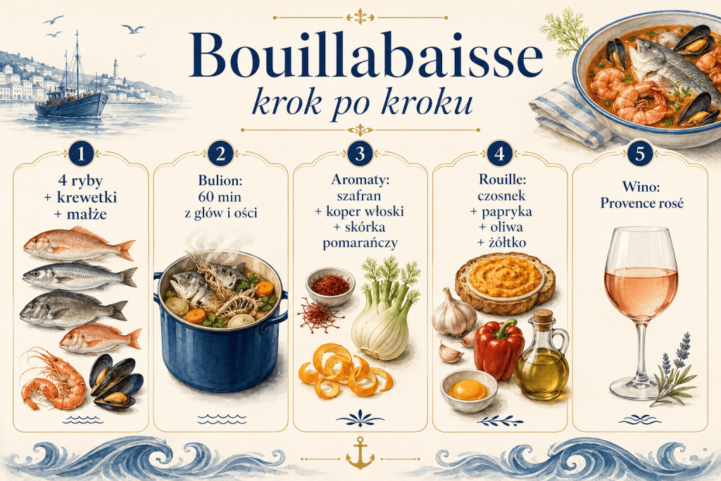 Bouillabaisse z rouille: francuska zupa rybna z Marsylii