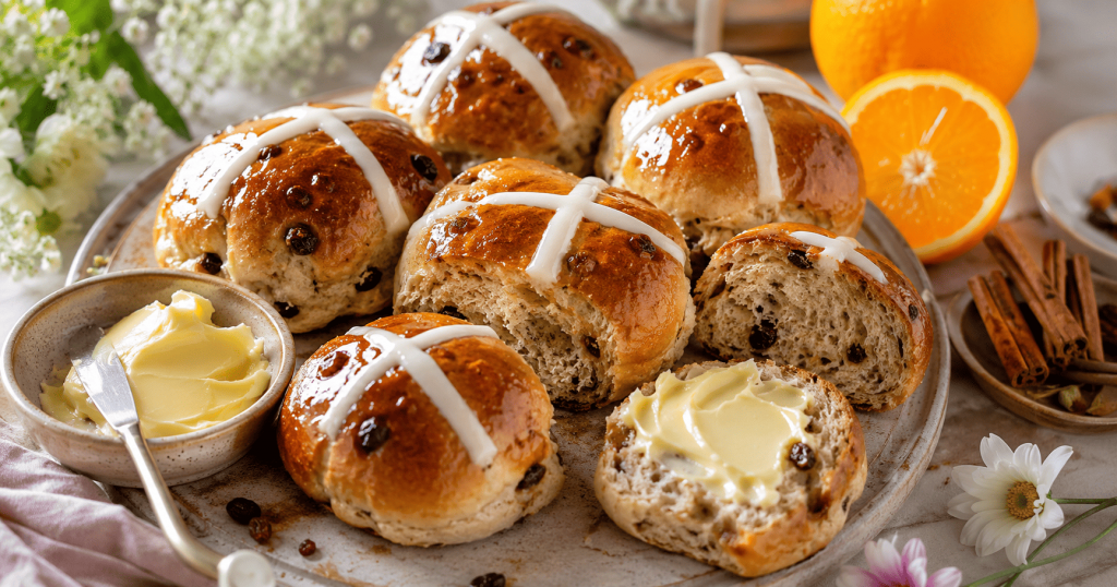 Hot cross buns na Wielkanoc w wersji wegańskiej