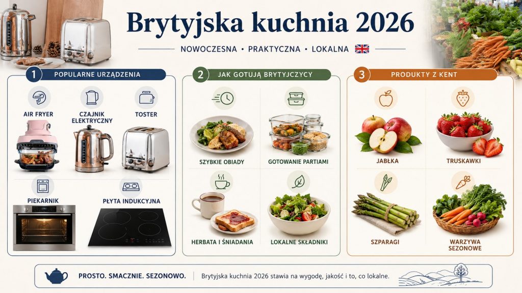 Brytyjska kuchnia 2026: jak gotują Brytyjczycy i jakich urządzeń używają w domach
