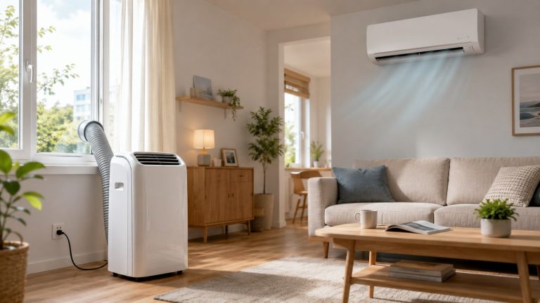 Klimatyzator przenośny czy klimatyzacja split? Porównujemy koszty zakupu, montażu i pracy, zużycie prądu, hałas, wydajność oraz opłacalność obu rozwiązań w mieszkaniu latem 2026 roku.
