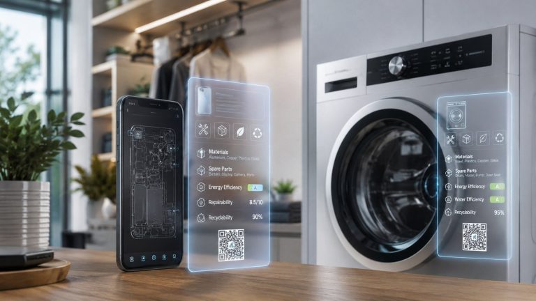 Paszport produktu w AGD i elektronice — co zmieni dla kupujących w UE Paszport produktu w AGD i elektronice pokaże dane o naprawie, częściach, trwałości i recyklingu. Sprawdź, kiedy system obejmie sprzęt w UE.