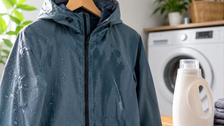 Kurtka przeciwdeszczowa zaczęła przemakać po praniu — czy detergent zniszczył impregnację? Kurtka przeciwdeszczowa przemaka po praniu? Sprawdź, czy detergent osłabił impregnację DWR, jak odróżnić mokry materiał od uszkodzonej membrany i jak przywrócić ochronę przed deszczem bez błędów.