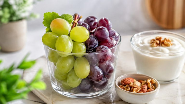 Winogrona zawierają naturalne cukry i węglowodany. Sprawdź, ile winogron zjeść jednorazowo, jak duża jest standardowa porcja oraz z czym je łączyć, aby ograniczyć szybki wzrost glukozy po posiłku.