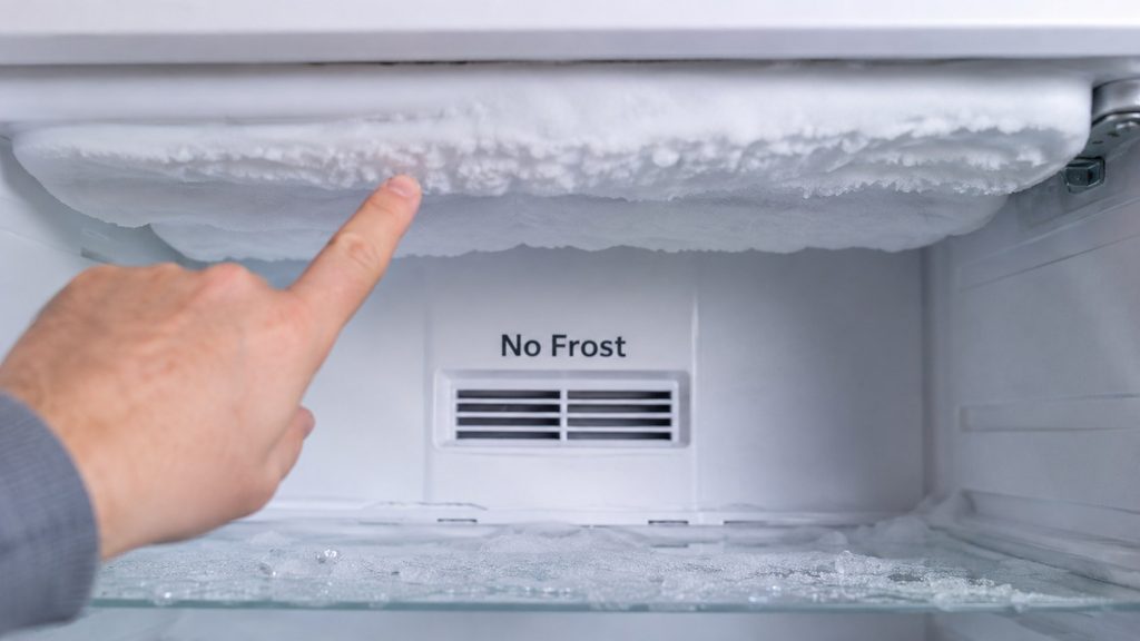 Szron w zamrażarce No Frost narasta mimo rozmrażania? Sprawdź te trzy miejsca