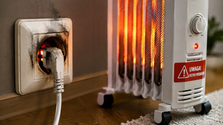 Gniazdko nagrzewa się przy grzejniku elektrycznym — kiedy odłączyć urządzenie natychmiast Gniazdko nagrzewa się przy grzejniku? Sprawdź, kiedy trzeba natychmiast odłączyć urządzenie, co oznacza zapach spalenizny, iskrzenie i gorąca wtyczka oraz kiedy wezwać elektryka. i co robić.