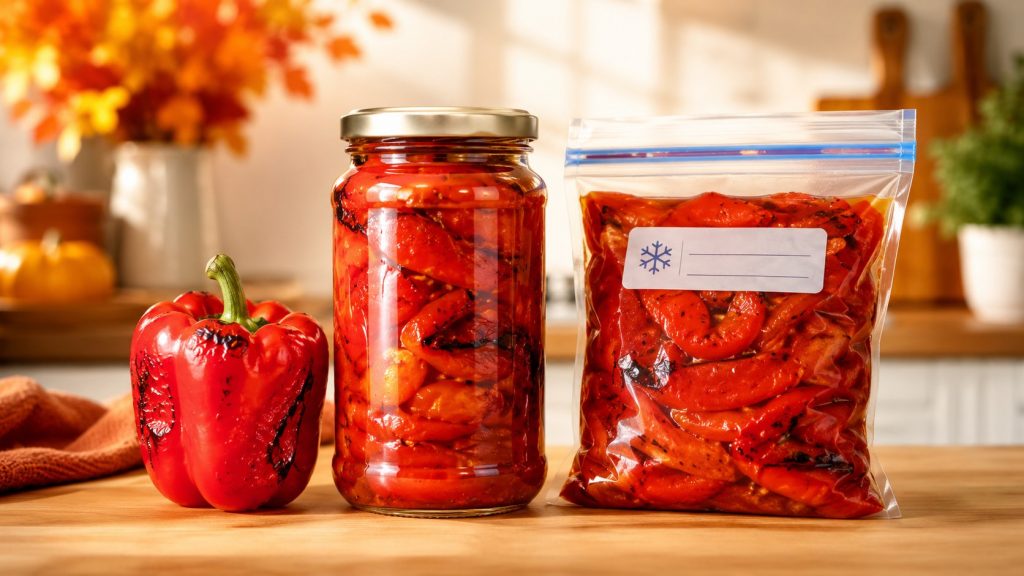 Pieczona papryka do zamrażarki — zdejmij skórkę raz i przygotuj bazę na obiady na całą jesień