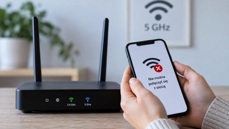Smart urządzenie nie łączy się z nowym routerem? Sprawdź pasmo 2,4 i 5 GHz, WPA2/WPA3, DHCP, SSID, kanał Wi-Fi oraz ustawienia, które najczęściej blokują ponowne połączenie sprzętu domowego.