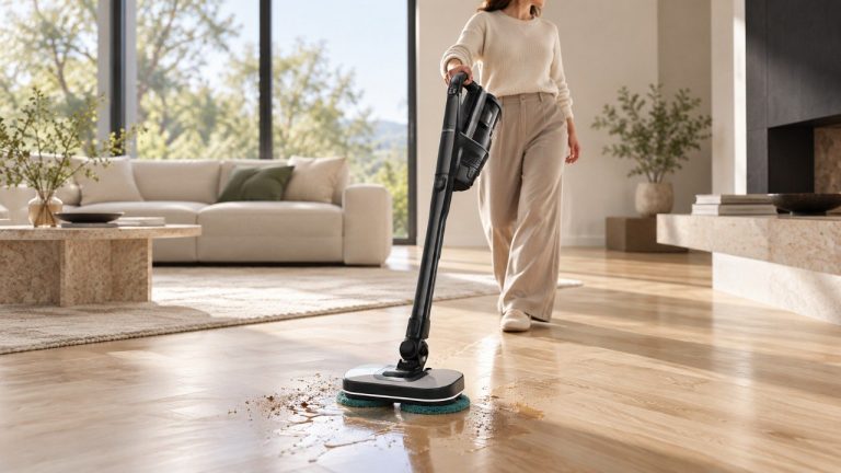 Miele Triflex HX3 Aqua odkurza i myje podłogi — czym różni się od zwykłego odkurzacza pionowego Miele Triflex HX3 Aqua łączy odkurzanie i mycie podłóg dzięki AquaTwister. Sprawdzamy czas pracy, zbiornik 300 ml, filtr HEPA, wagę i różnice wobec zwykłego odkurzacza pionowego w codziennym użyciu.