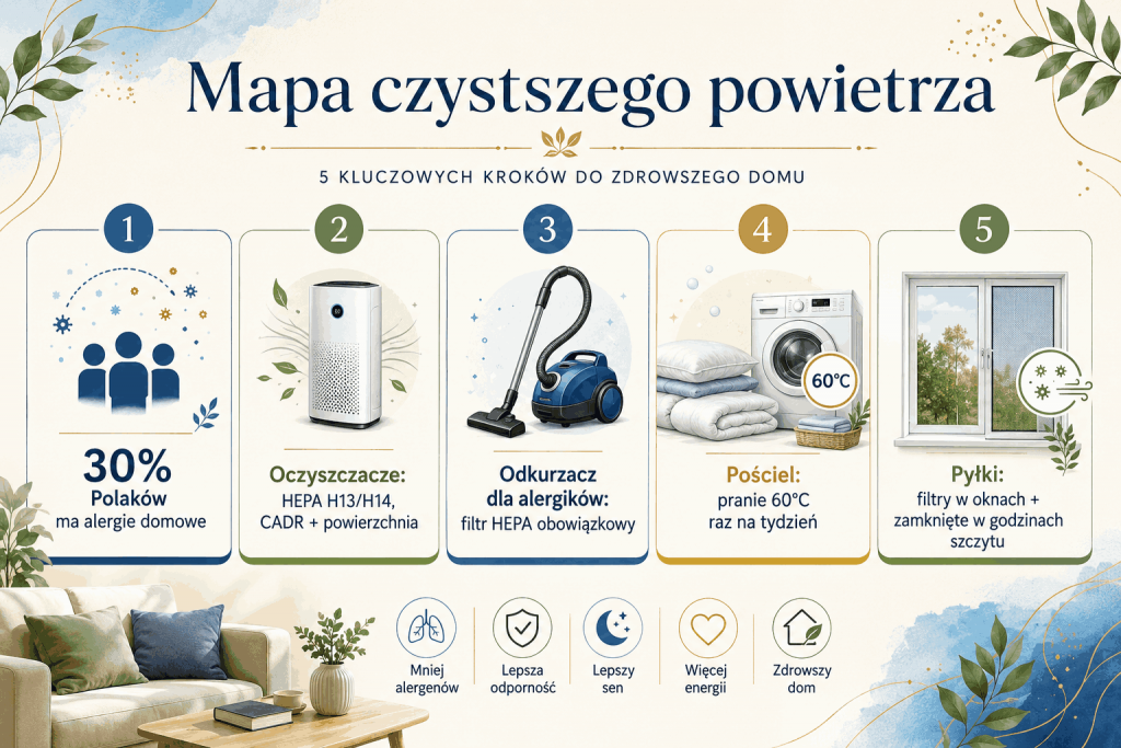 Alergie domowe i sprzęt, który realnie pomaga