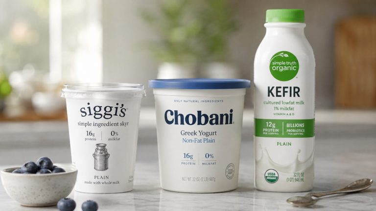 Skyr, jogurt grecki czy kefir — co ma więcej białka, wapnia i najprostszy skład Skyr, jogurt grecki czy kefir? Porównujemy białko, wapń, kalorie i skład. Sprawdź, który produkt najlepiej pasuje do śniadania, diety wysokobiałkowej, redukcji i codziennego menu i zakupów.