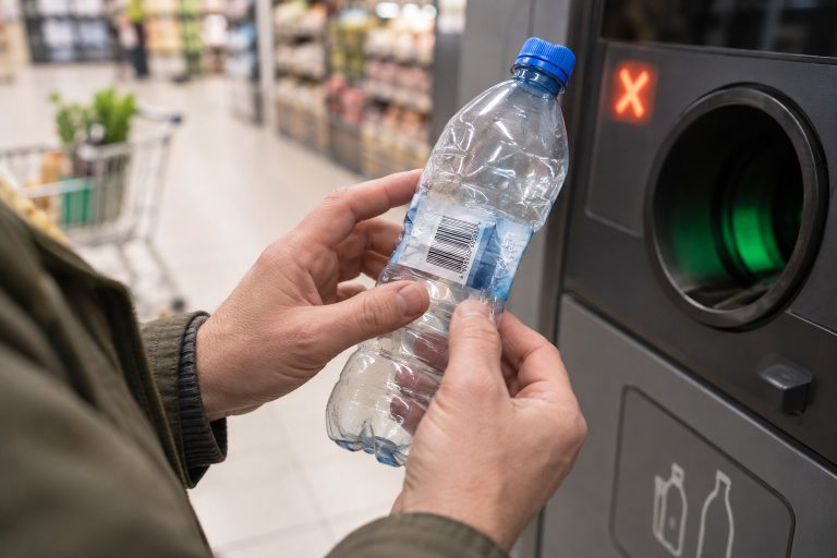 Butelka ma znak kaucji, ale automat jej nie przyjmuje — 6 najczęstszych powodów i co zrobić Butelka ma znak kaucji, ale automat jej nie przyjmuje? Sprawdź 6 powodów odrzucenia, zasady zwrotu, wymagania dotyczące etykiety i co zrobić, gdy butelkomat nie działa.