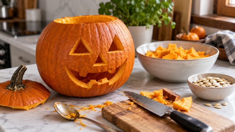 Jak wykorzystać dynię po Halloween? Miąższ i pestki do kuchni, skórka do kompostu czy pojemnika BIO Dynia po Halloween nie musi trafić do kosza. Sprawdź, jak bezpiecznie wykorzystać miąższ i pestki, kiedy skórka nadaje się do kompostu i co także zgodnie z polskimi zasadami wrzucić do pojemnika BIO.
