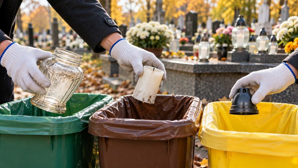 Znicz, wkład i plastikowa pokrywka — gdzie wyrzucić każdą część po 1 listopada