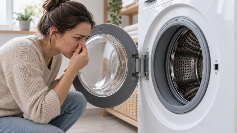 Pralka pachnie stęchlizną mimo czyszczenia? Sprawdź te 4 pomijane miejsca Pralka nadal pachnie stęchlizną po czyszczeniu? Sprawdź 4 pomijane miejsca: wnękę dozownika, syfon płynu, pompę i wąż odpływowy.
