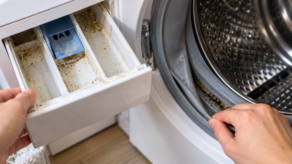 Pralka pachnie stęchlizną mimo czyszczenia? Sprawdź te 4 pomijane miejsca