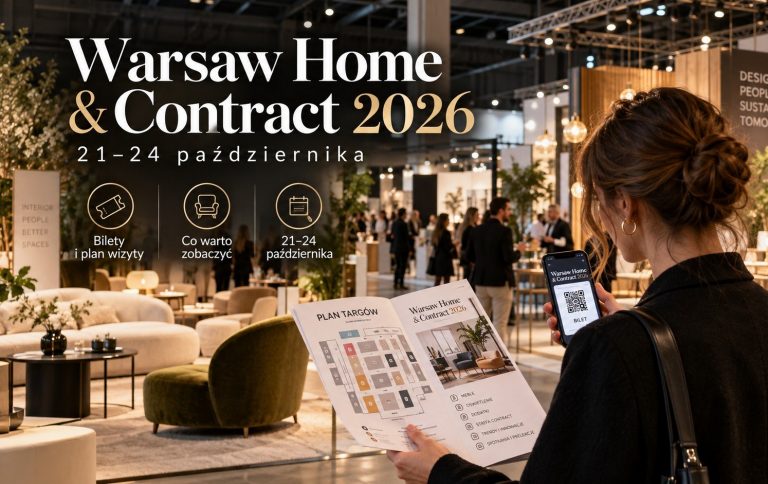 Warsaw Home & Contract 2026: targi 21–24 października — co zobaczyć, bilety i jak zaplanować wizytę Terminy, miejsce, bilety i to, co naprawdę warto zobaczyć — praktyczny przewodnik przed wizytą.
