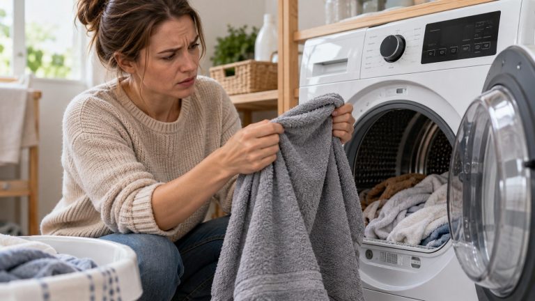 Suszarka z pompą ciepła suszy coraz dłużej? Sprawdź filtry, wirowanie i wentylację. Zrób test dwóch wsadów i dowiedz się, kiedy wezwać serwis.