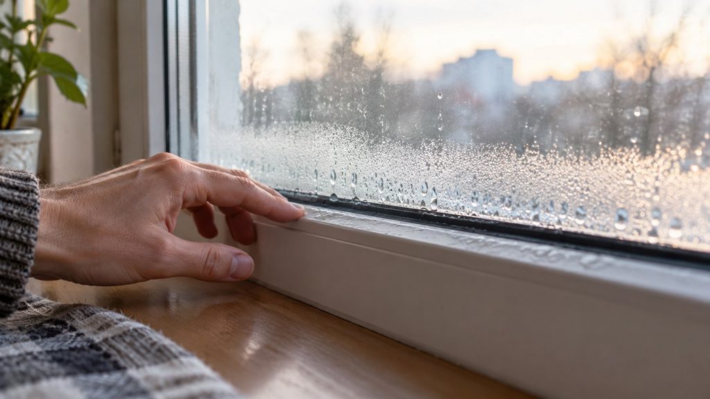 Okna parują rano przy dolnej uszczelce. Wentylacja czy mostek termiczny