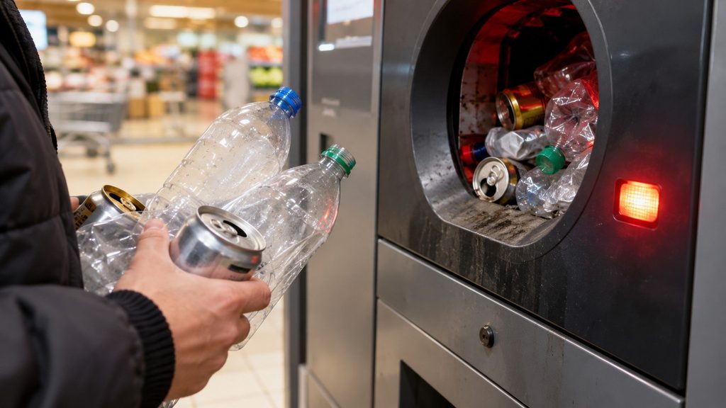 Automat kaucyjny jest pełny lub nie działa. Czy sklep musi przyjąć butelki i oddać pieniądze